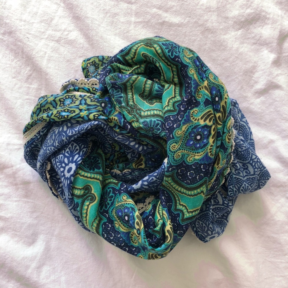 Prana Lightweight Patchwork Scarf